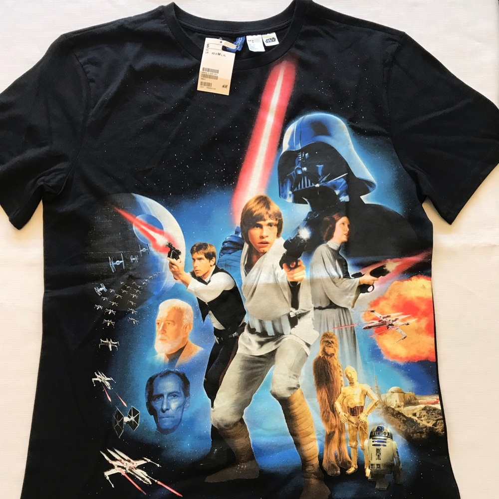 Men’s STAR WARS NEW HOPE T-shirt XS, S or M NWT - Picture 1 of 3